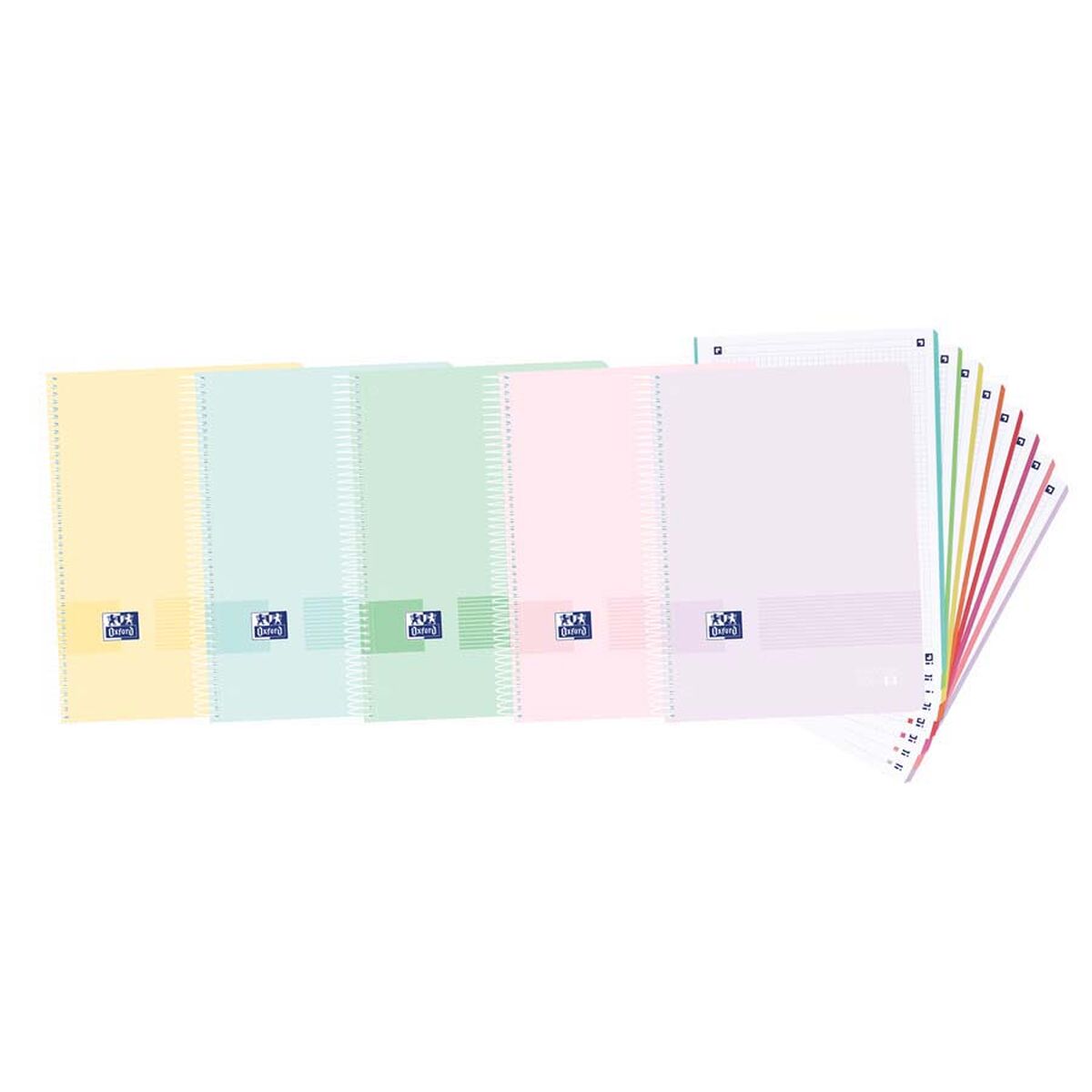 Set de Cuadernos Oxford Multicolor A4 (5 Unidades)